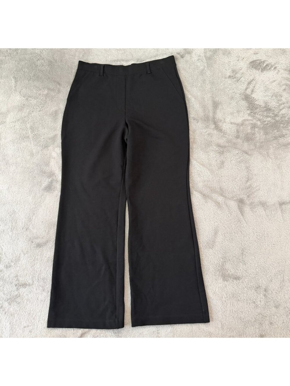 Quince Black Ultra Strech Bootcut Ponte Knit Pants Womens MEDIUM